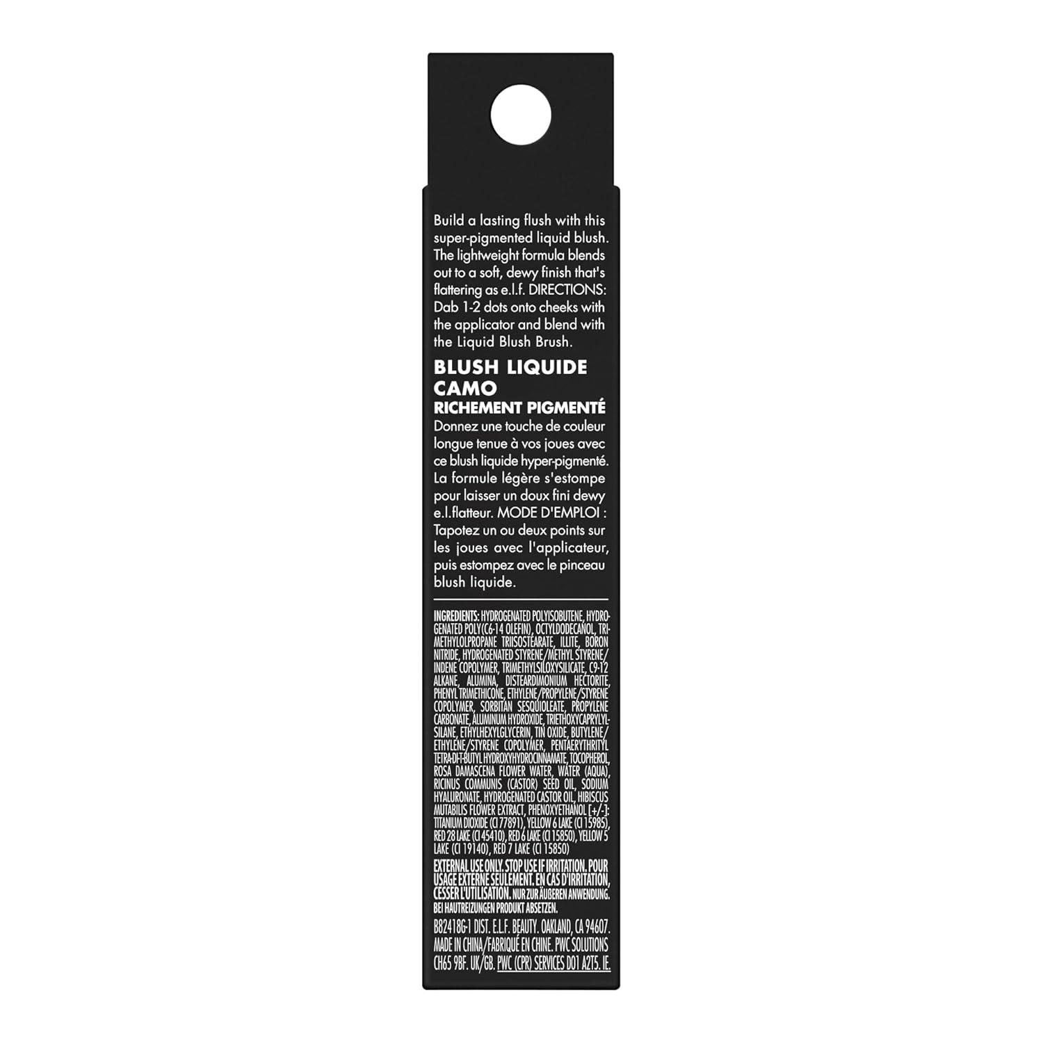 imageelf Camo Liquid Blush Longlasting Liquid Blush For Highpigment Color Creates A Soft Dewy Finish Vegan ampamp Crueltyfree BoldFaced LilacCoral Crush