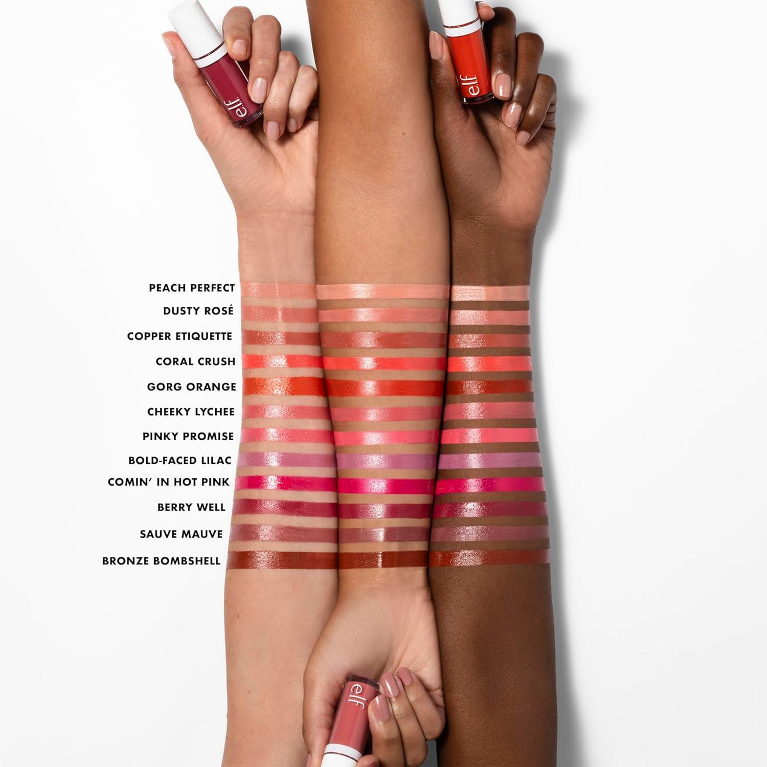 imageelf Camo Liquid Blush Longlasting Liquid Blush For Highpigment Color Creates A Soft Dewy Finish Vegan ampamp Crueltyfree BoldFaced LilacCoral Crush