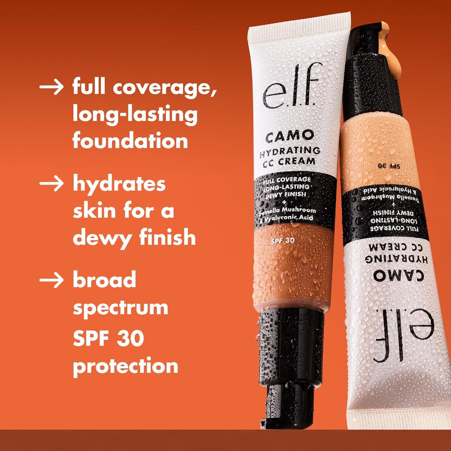 imageelf Hydrating Camo CC Cream SPF 30 Color Correcting Full Coverage Foundation For A Dewy Finish Vegan ampamp CrueltyFree Deep 500 WTan 460 W