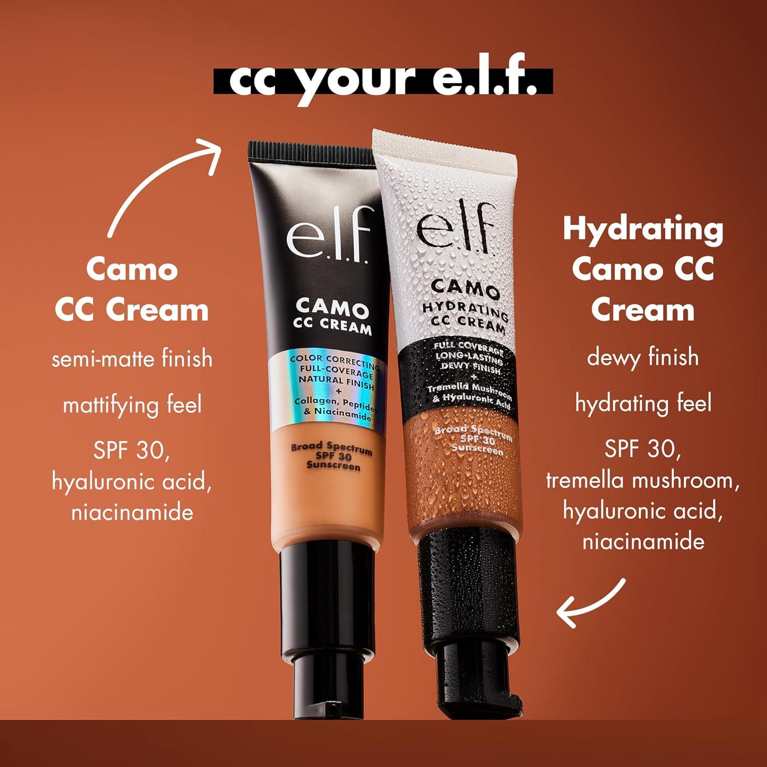 imageelf Hydrating Camo CC Cream SPF 30 Color Correcting Full Coverage Foundation For A Dewy Finish Vegan ampamp CrueltyFree Deep 500 WTan 460 W