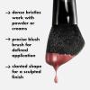 imageelf Angled Blush Brush Face Makeup Brush For A Sculpted Look Great For Cream Liquid Or Powder Blush Bronzers ampamp more Vegan ampamp CrueltyFreeBlack  Angled Blush