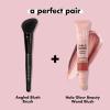 imageelf Angled Blush Brush Face Makeup Brush For A Sculpted Look Great For Cream Liquid Or Powder Blush Bronzers ampamp more Vegan ampamp CrueltyFreeBlack  Angled Blush