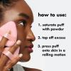 imageelf Halo Glow Powder Puff Soft Reusable Powder Puff For Applying Loose Or Pressed Powders Easily Conforms To The Face Vegan ampamp Crueltyfree032 Ounce Pack of 1