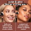 imageelf Liquid Bronzer ampamp Contour Duo Brush Silky Highly Pigmented Formula with Dualended Makeup Brush Synthetic Bristles 100 Vegan and CrueltyFree