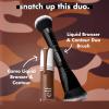 imageelf Liquid Bronzer ampamp Contour Duo Brush Silky Highly Pigmented Formula with Dualended Makeup Brush Synthetic Bristles 100 Vegan and CrueltyFree