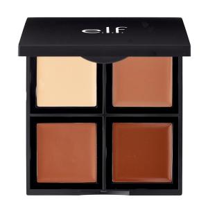 imageelf Cream Contour Palette 4 Shades Easy to Apply Blendable Buildable Highlights Contours Sculpts Sharpens Bronzes Compact AllDay Wear TravelFriendly 043 Oz