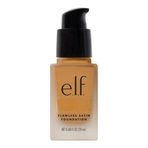imageelf Flawless Satin Foundation Lightweight ampamp Medium Coverage SemiMatte Finish Vegan ampamp CrueltyFree Alabaster 068 Fl Oz 20mLAlmond