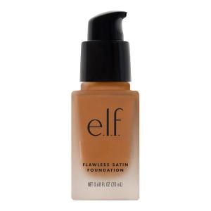 imageelf Flawless Satin Foundation Lightweight ampamp Medium Coverage SemiMatte Finish Vegan ampamp CrueltyFree Alabaster 068 Fl Oz 20mLCaramel