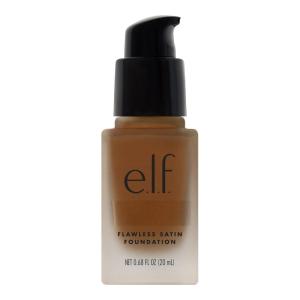 imageelf Flawless Satin Foundation Lightweight ampamp Medium Coverage SemiMatte Finish Vegan ampamp CrueltyFree Alabaster 068 Fl Oz 20mLNutmeg