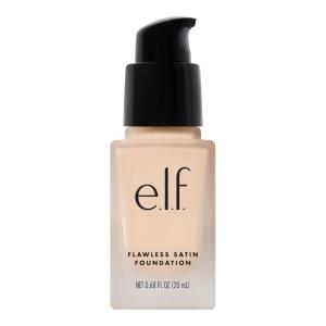 imageelf Flawless Satin Foundation Lightweight ampamp Medium Coverage SemiMatte Finish Vegan ampamp CrueltyFree Alabaster 068 Fl Oz 20mLSnow