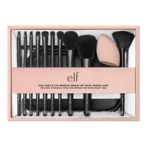 imageelf Full Face ampamp Eye Makeup Brush Set with Travel Case 11 Face ampamp Eye Brushes For Creating A Full Face Makeup Look Vegan ampamp CrueltyFree