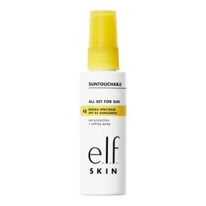imageelf SKIN All Set For Sun SPF 45 Setting Spray With SPF 45 For LongLasting Makeup Weightless NonGreasy Formula Vegan ampamp CrueltyFree Packaging May Vary