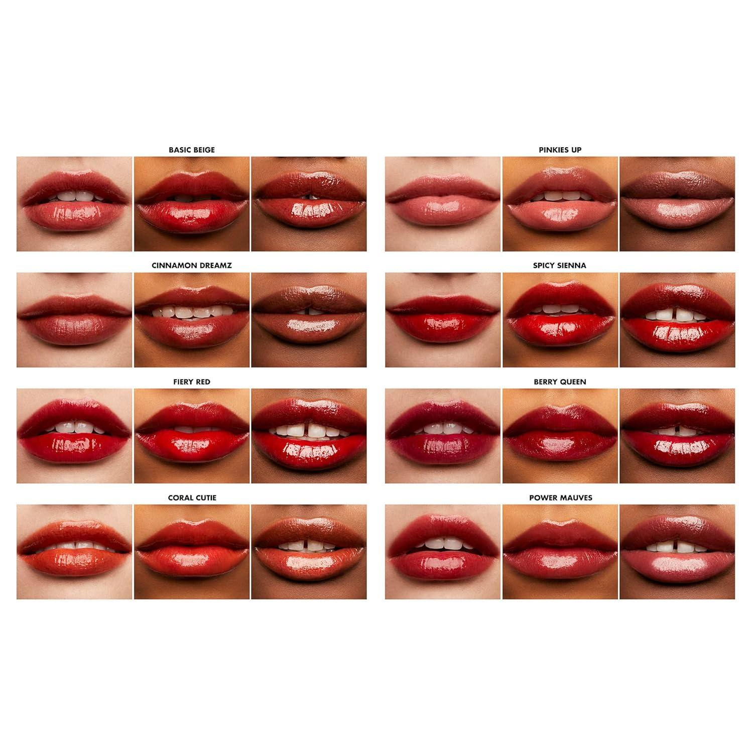imageelf Glossy Lip Stain LongLasting Lightweight Lip Stain For A Sheer Pop Of Color ampamp Subtle Gloss Finish Vegan ampamp CrueltyFree Berry QueenCoral Cutie
