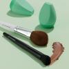 imageelf Angled Silicone Face Sponge Angled Design For Cream ampamp Liquid Blush Bronzer Foundation ampamp Concealer Vegan ampamp Crueltyfree1 Count Pack of 1