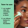 imageelf Angled Silicone Face Sponge Angled Design For Cream ampamp Liquid Blush Bronzer Foundation ampamp Concealer Vegan ampamp Crueltyfree1 Count Pack of 1
