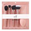 imageelf Complexion Essentials Brush ampamp Sponge Set Concealer Powder Blush ampamp Highlighter Brushes ampamp Total Face Sponge Vegan ampamp CrueltyFree