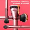 imageelf Complexion Perfection Brush Kit 4Piece Makeup Brush Set Brushes For Foundations ampamp Concealers Vegan ampamp CrueltyFree