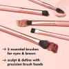 imageelf Ultimate Eyes 5 Piece Brush Collection Makeup Brushes For Eyeliner Eyeshadow Brows ampamp more Vegan ampamp CrueltyFree