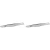 imageelf Slant Tweezer Professional Quality Stainless Steel Provides a Strong Grip Removes Hairs Accurately Shapes Defines Easy To Use ErgonomicallyDesigned1 Count Pack of 2
