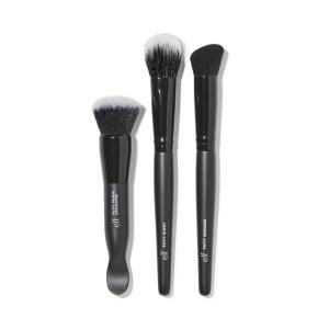 imageelf Putty Tools Trio Set Of 3 Face Makeup Brushes For Putty Products Helps You Easily Blend Putty Primer Blush ampamp Bronzer Vegan ampamp CrueltyFree
