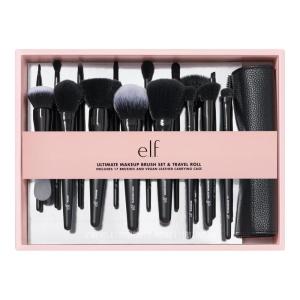 imageelf Ultimate Makeup Brush Set ampamp Travel Roll 17Piece Brush Kit Brushes For Eyeshadow Foundation Powder Concealer ampamp more Vegan ampamp CrueltyFree