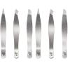 imageelf Tweezer Trio Kit Three Mini Eyebrow Tweezers For Shaping Defining ampamp Grooming Brows Great For Touchups On The Go Vegan ampamp CrueltyFreeSilver