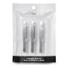 imageelf Tweezer Trio Kit Three Mini Eyebrow Tweezers For Shaping Defining ampamp Grooming Brows Great For Touchups On The Go Vegan ampamp CrueltyFreeSilver