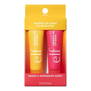 imageelf Squeeze Me More Lip Balm Duo Moisturizing Balm For A Sheer Tint Of Color Made With Hyaluronic Acid Vegan ampamp CrueltyFree Cherry ampamp BubblegumMangoWatermelon